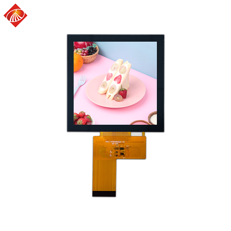 3.95寸方形液晶屏 480x480 RGB接口40PIN 電容觸摸+蓋板